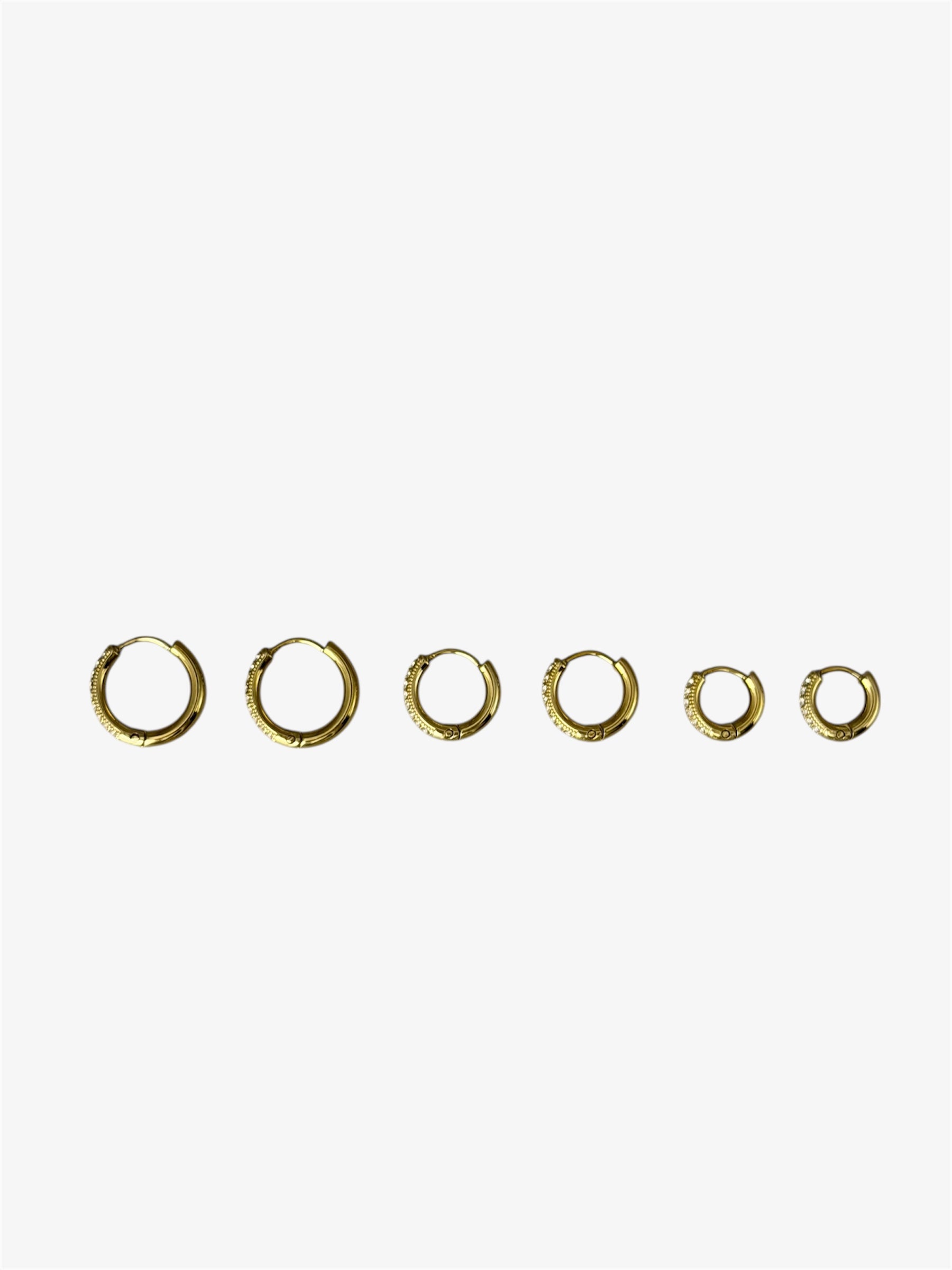 SET 6 Orecchini LUX gold