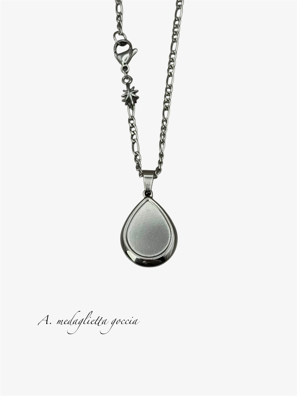 Collana con incisione silver