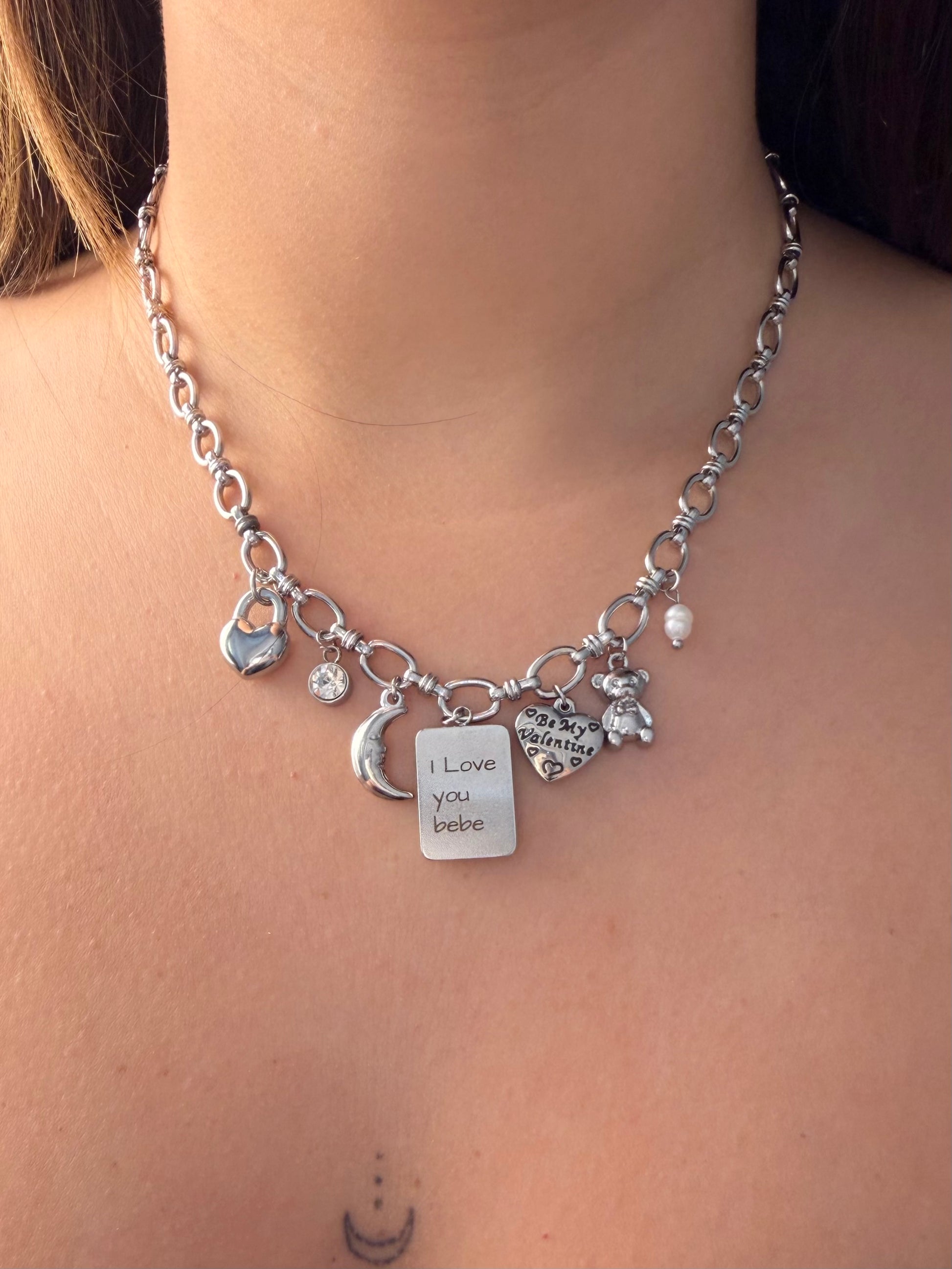 Collana Love U silver