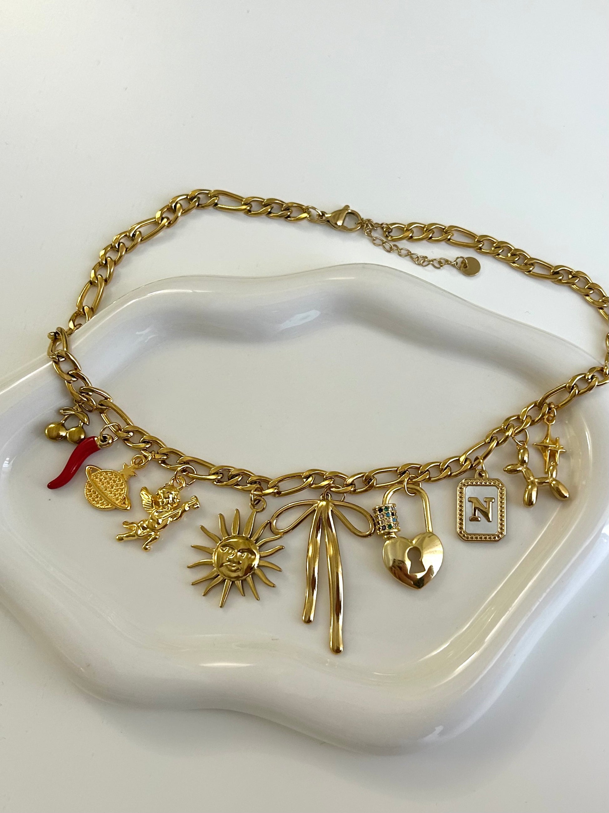 Collana 9/10 ciondoli