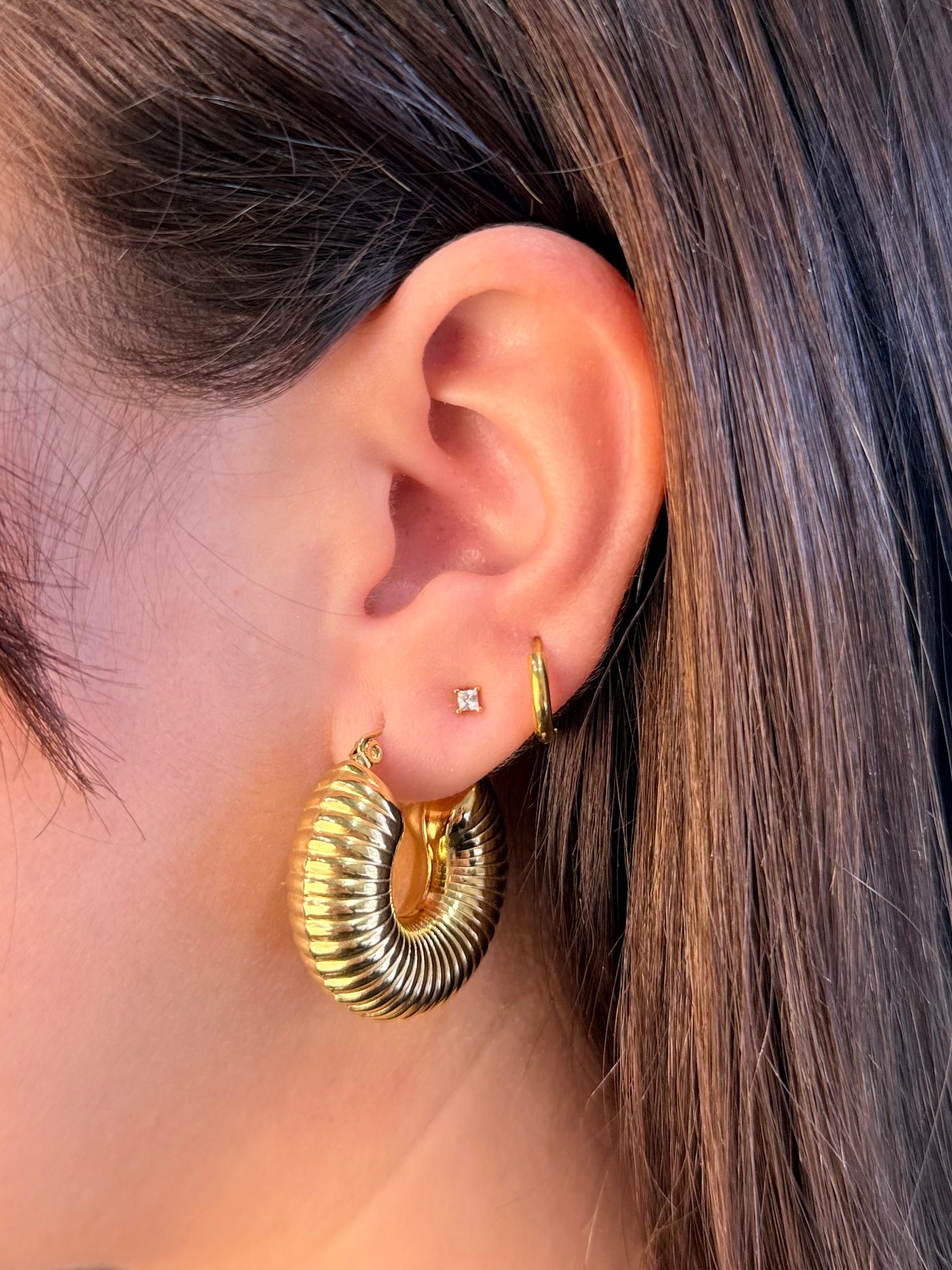 Orecchini Donut gold