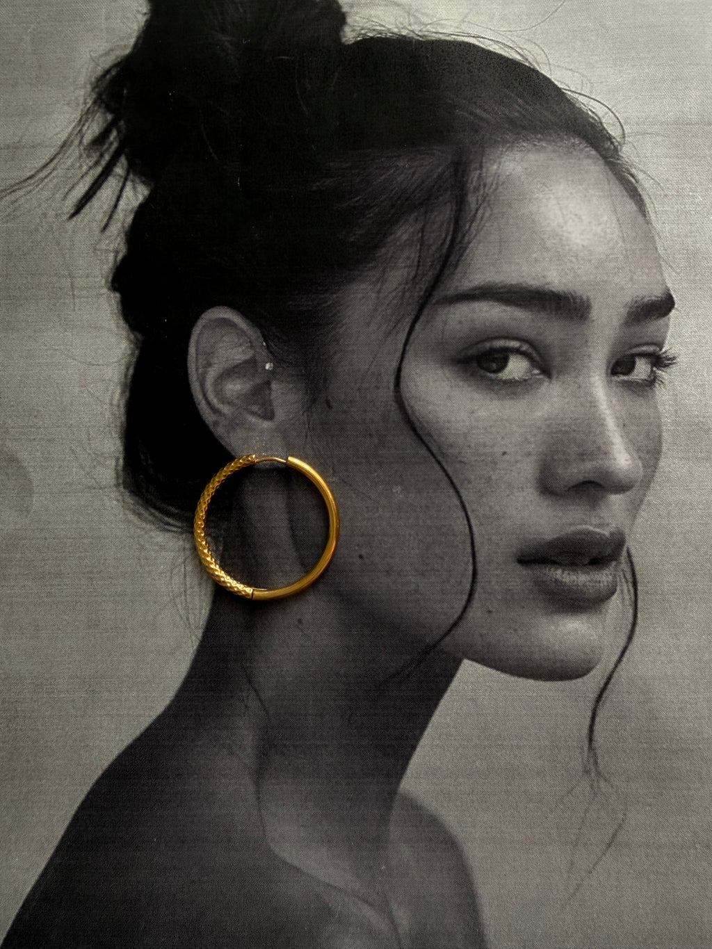 Orecchini Gritty Hoop