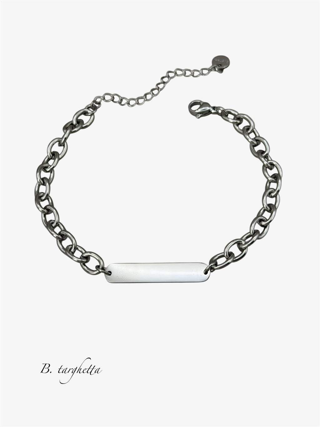 Bracciale con incisione silver