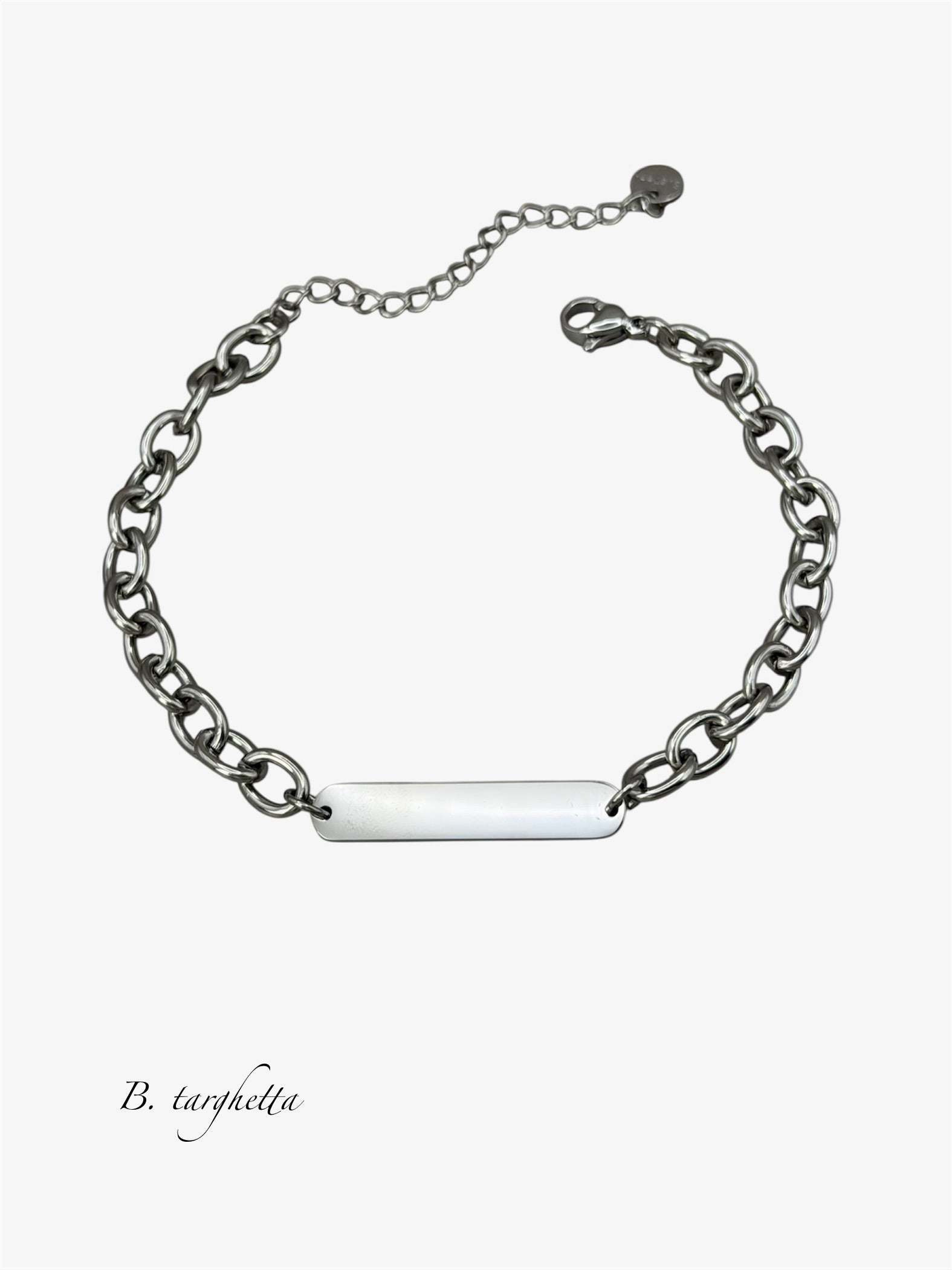 Bracciale con incisione silver