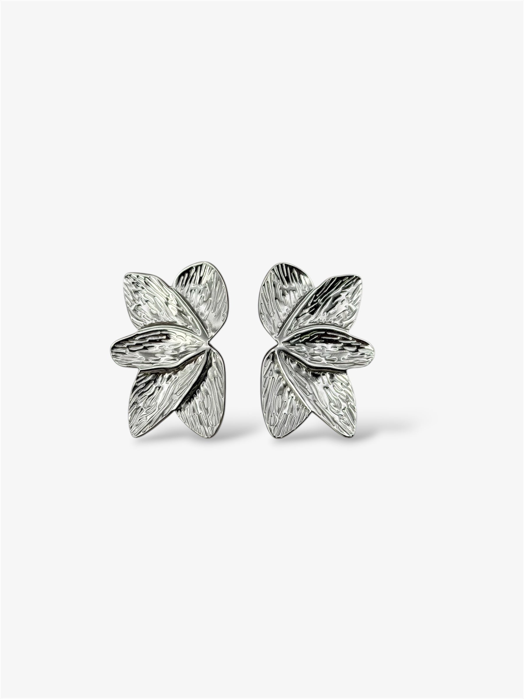 Orecchini Flower silver