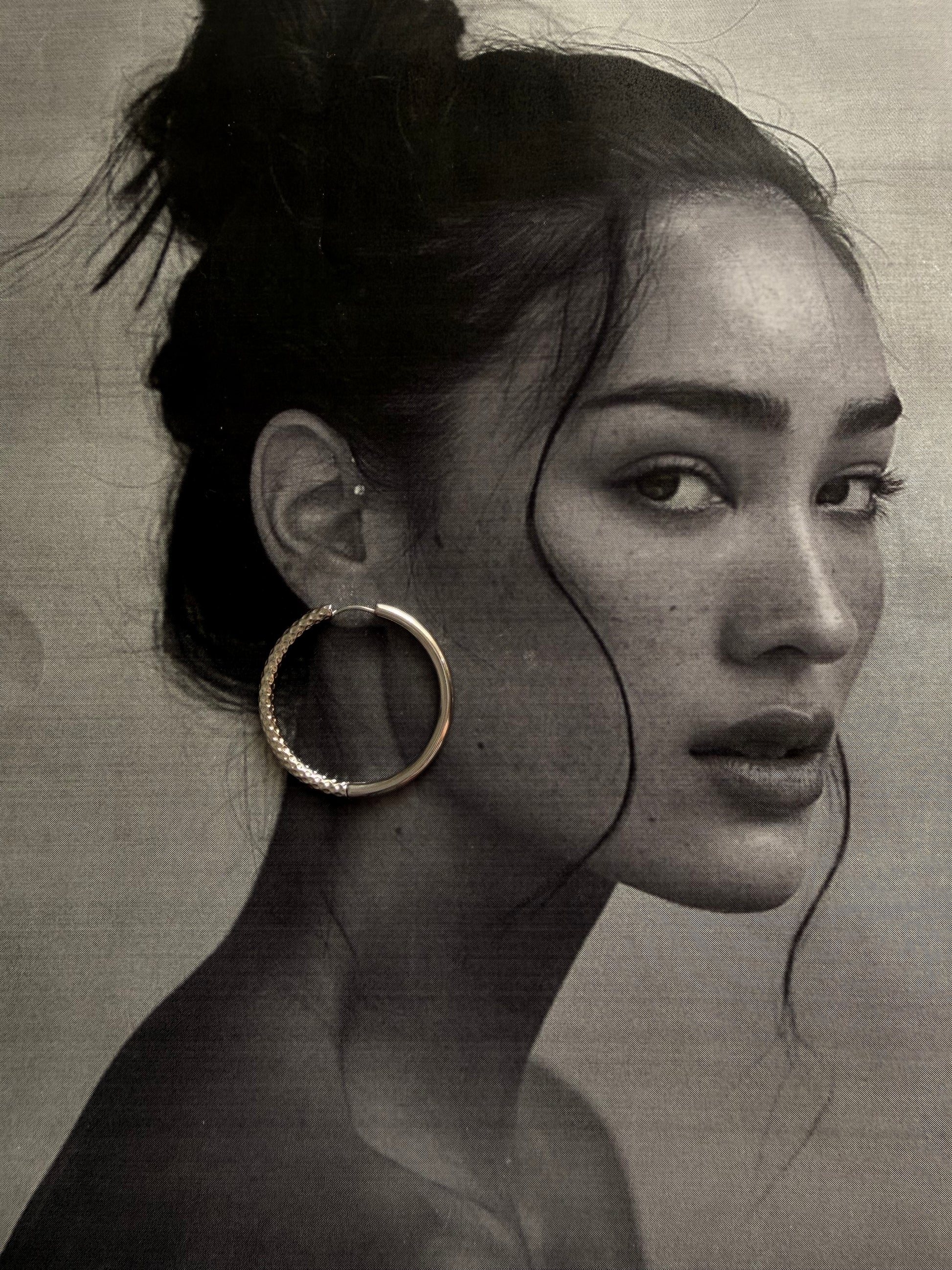 Orecchini Gritty Hoop