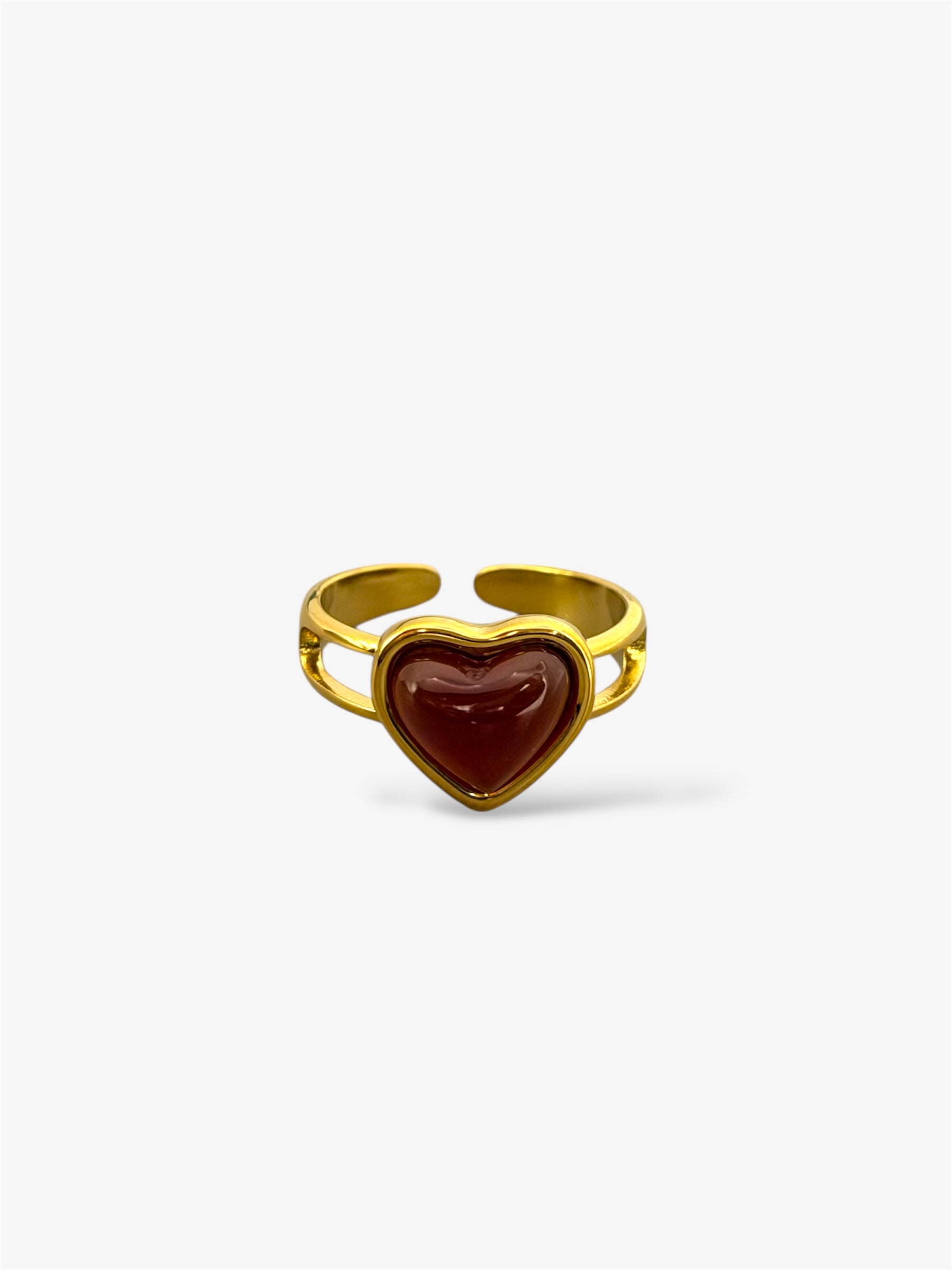 Anello Cuore Carnelian