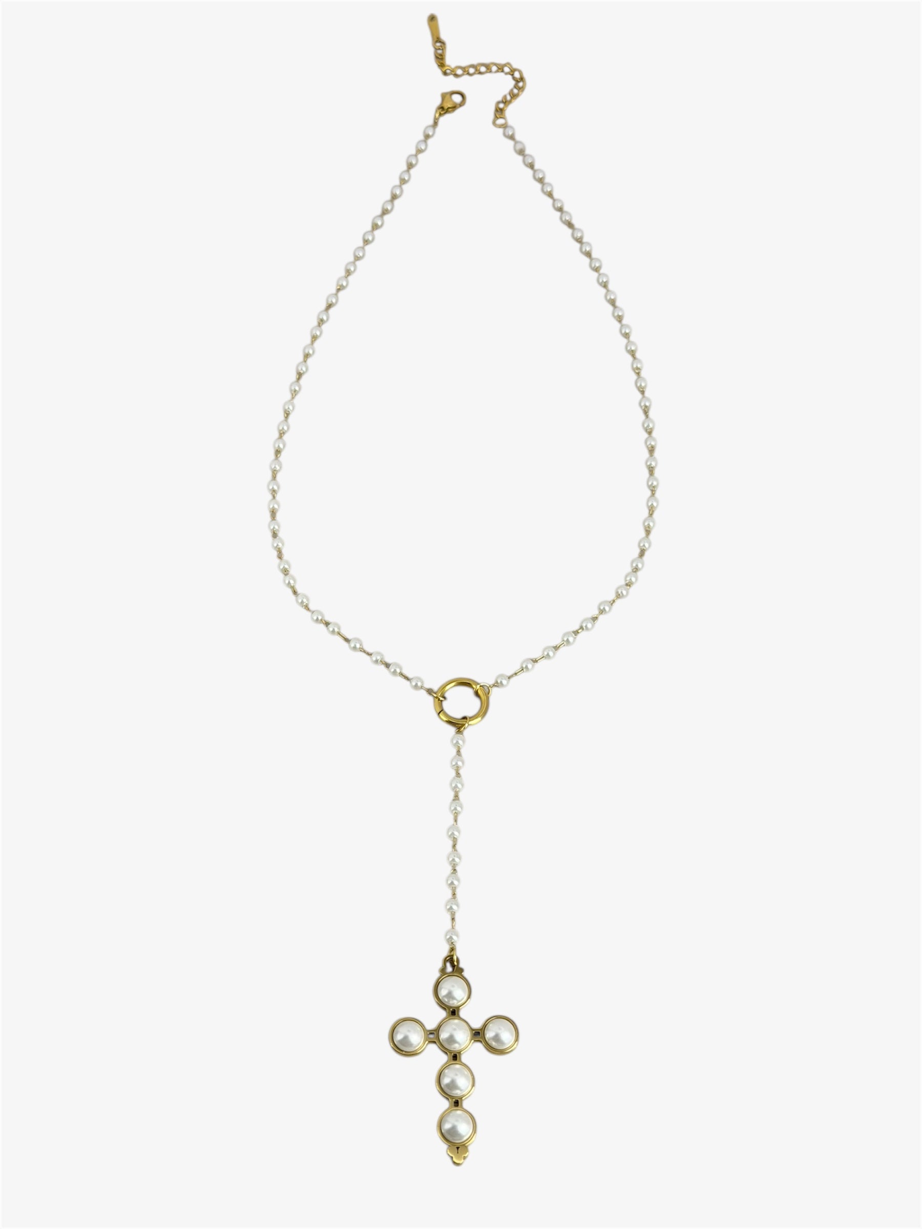 Collana PEARL CROSS