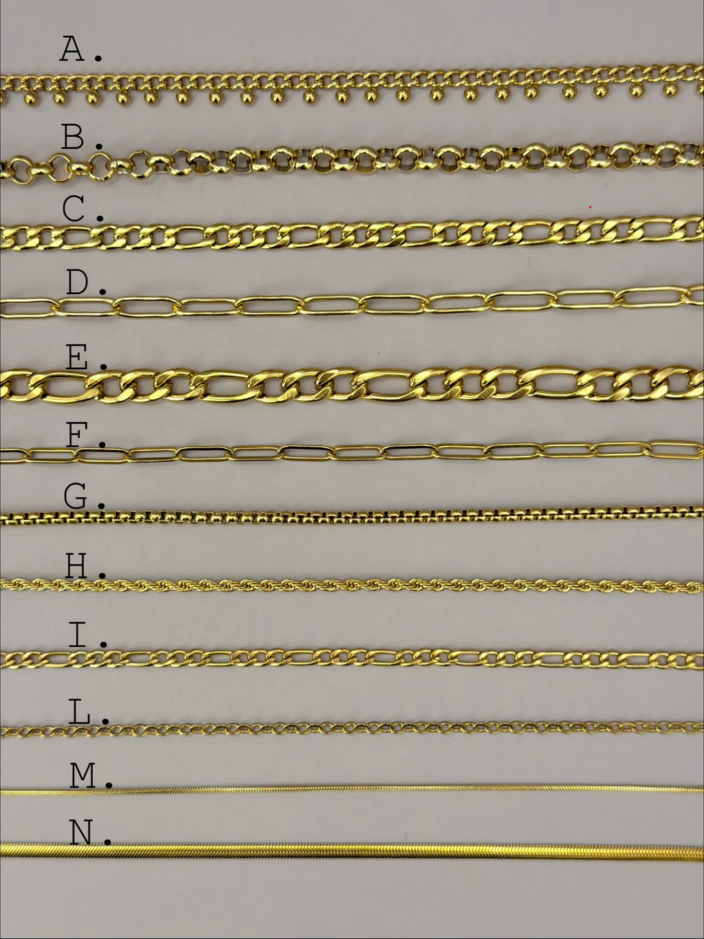 Create your own personalized gold necklace HERE