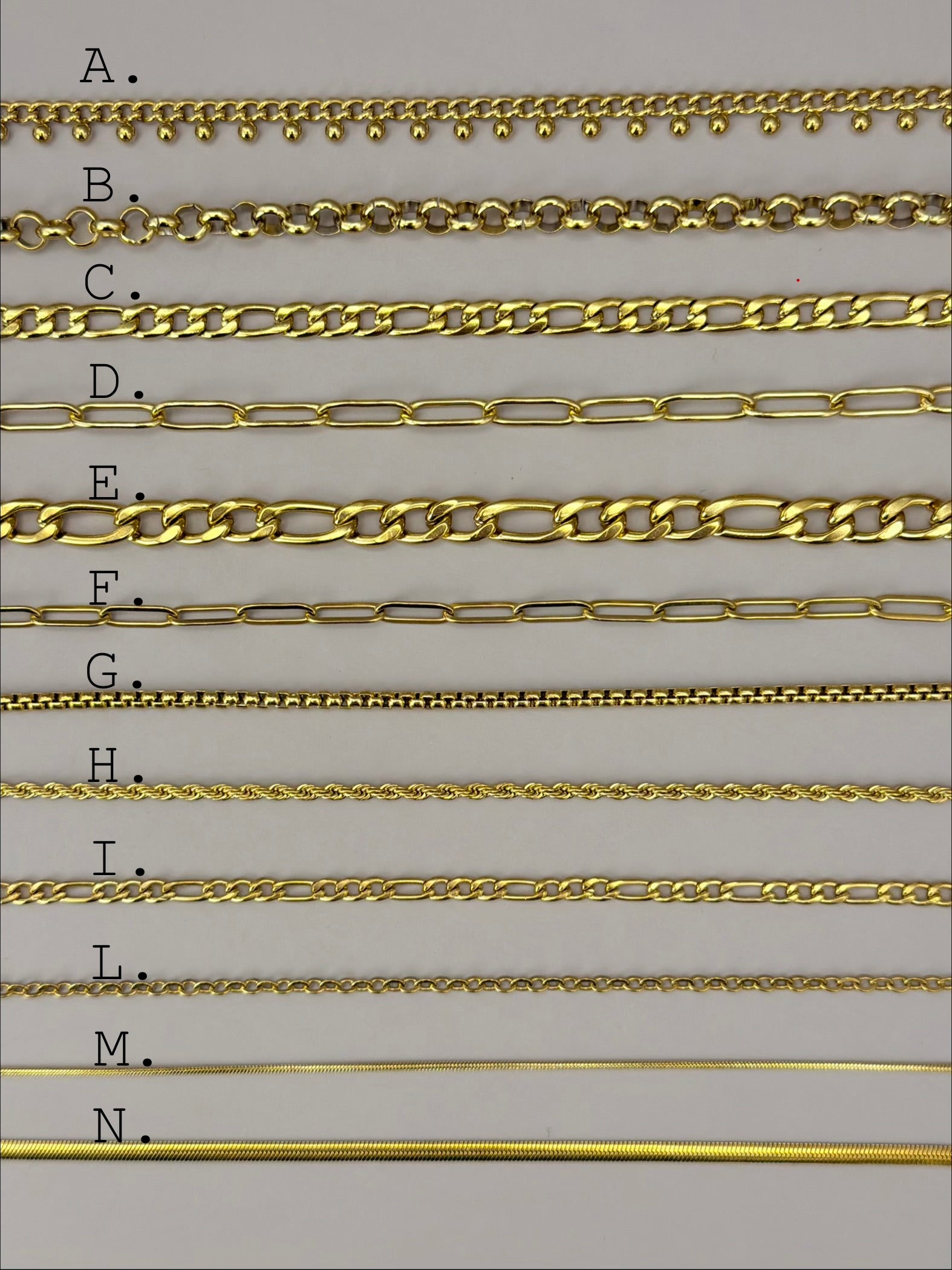 Create your own personalized gold necklace HERE
