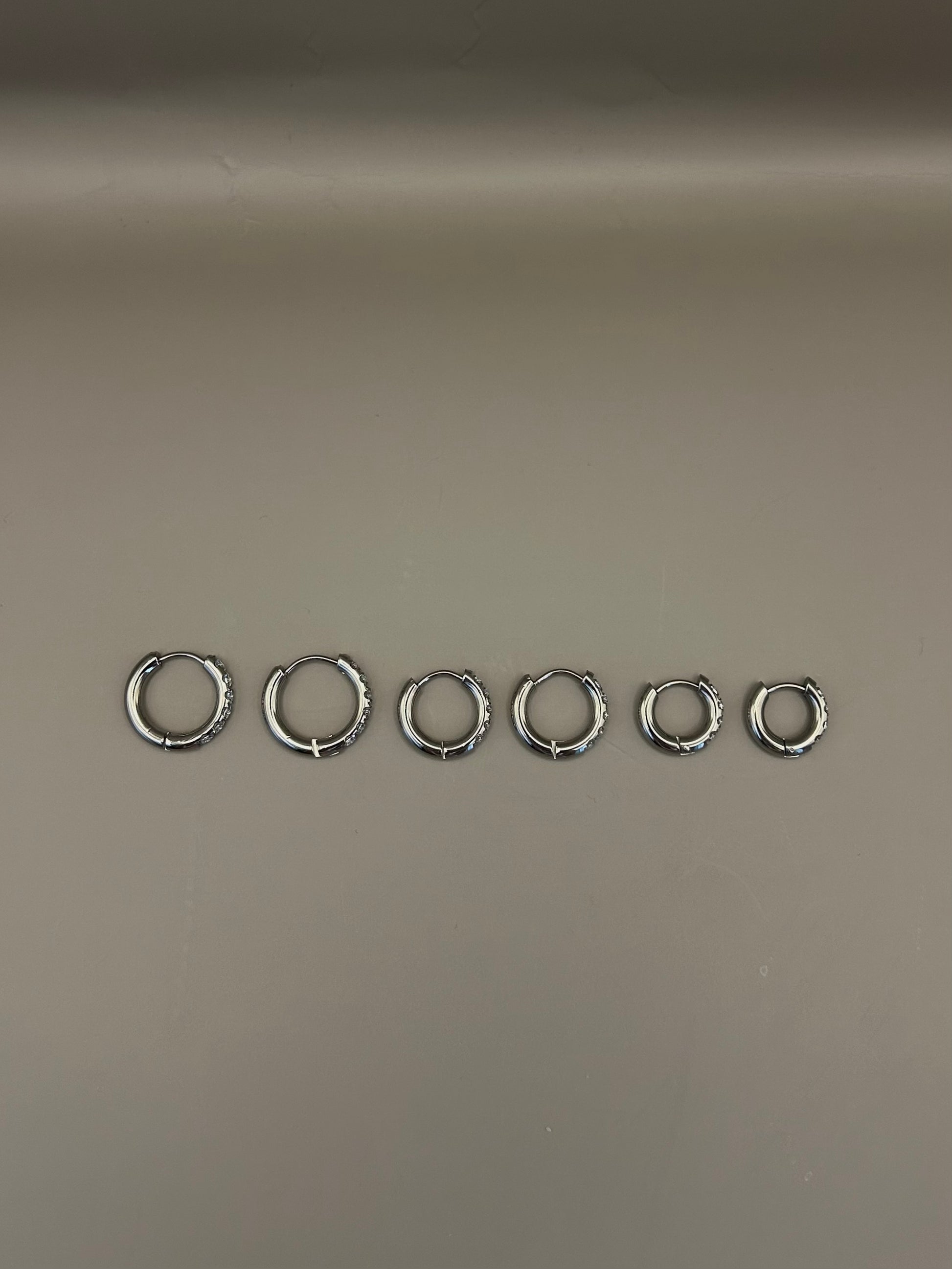 SET 6 Orecchini BRILLIANT silver