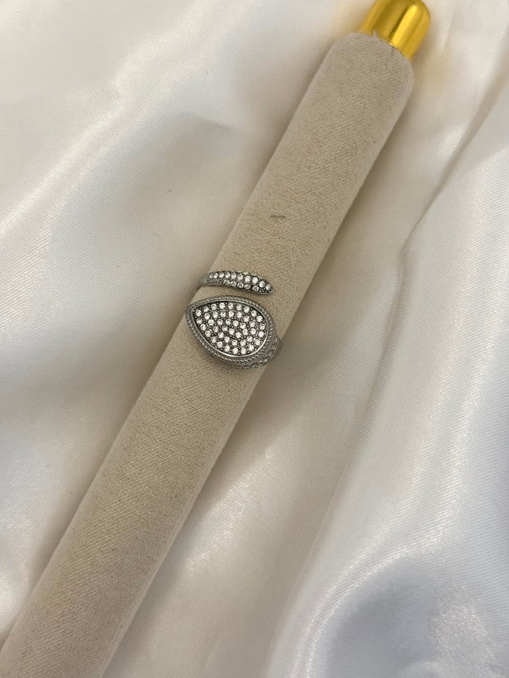 Anello Goccia Zirconata