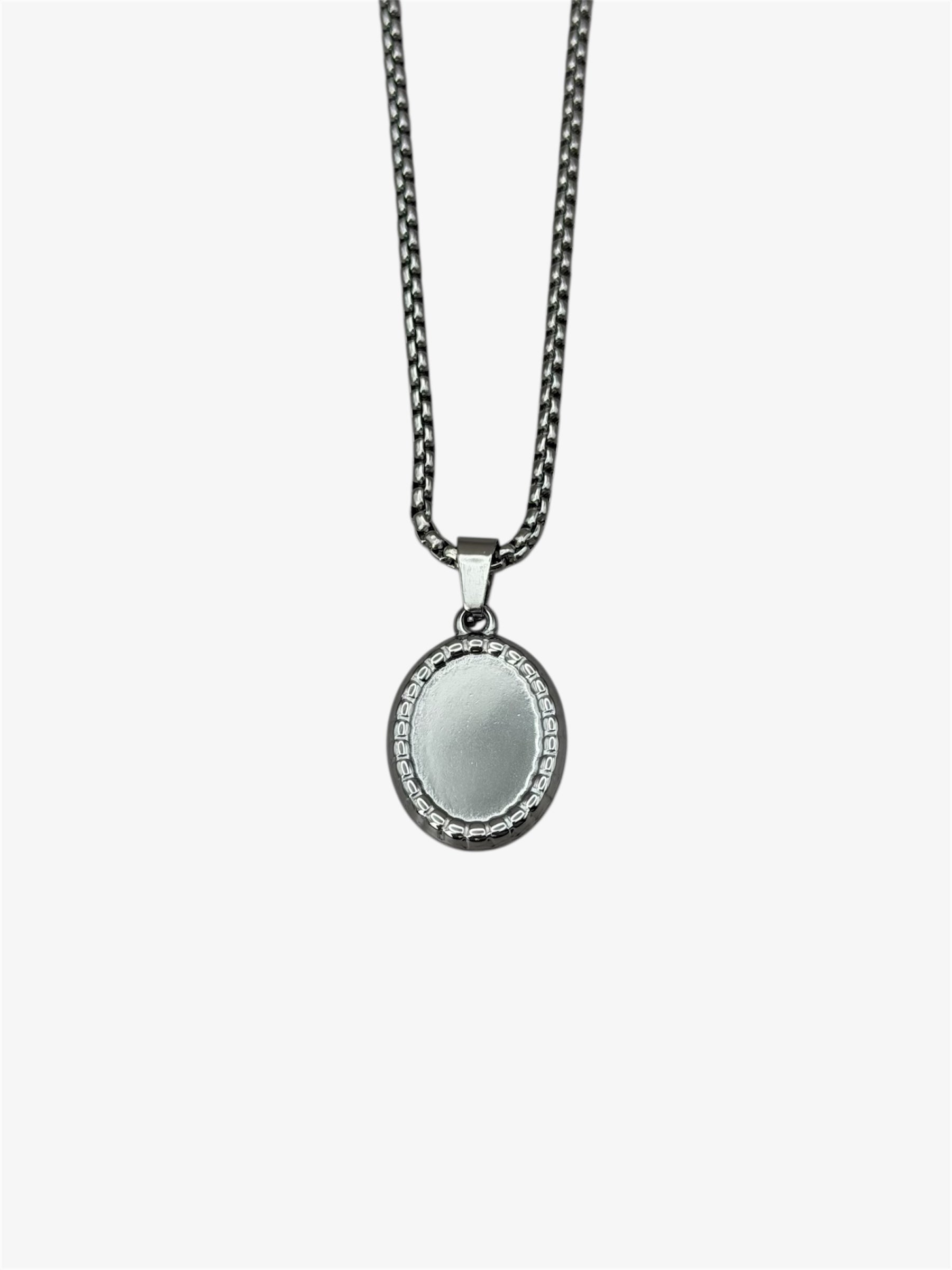 Maglia Veneziana + Medaglietta Ovale silver