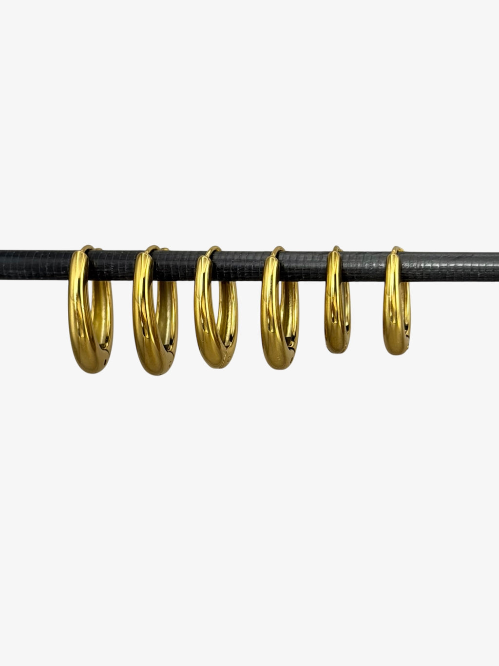 SET 6 Orecchini OVAL gold