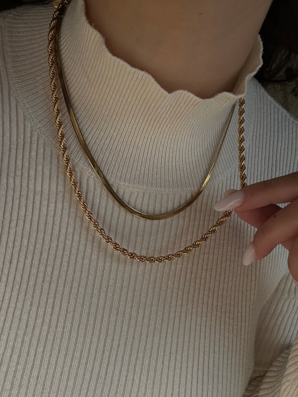 SET Collana Torchon-Snake