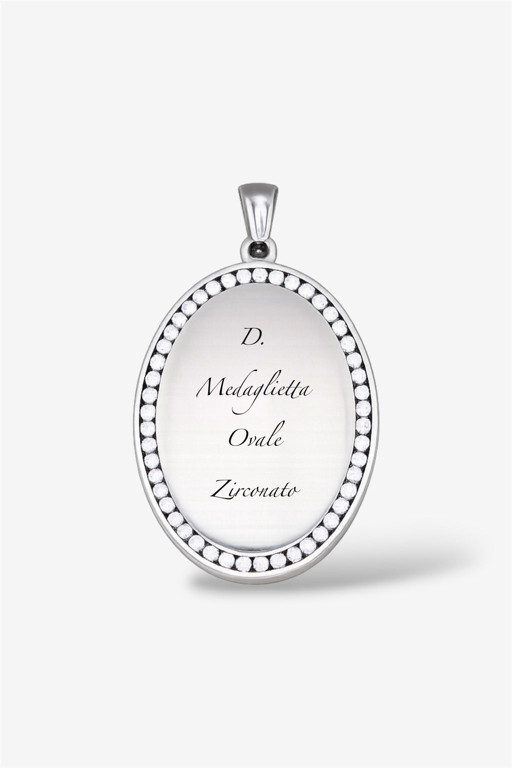 Collana con incisione silver