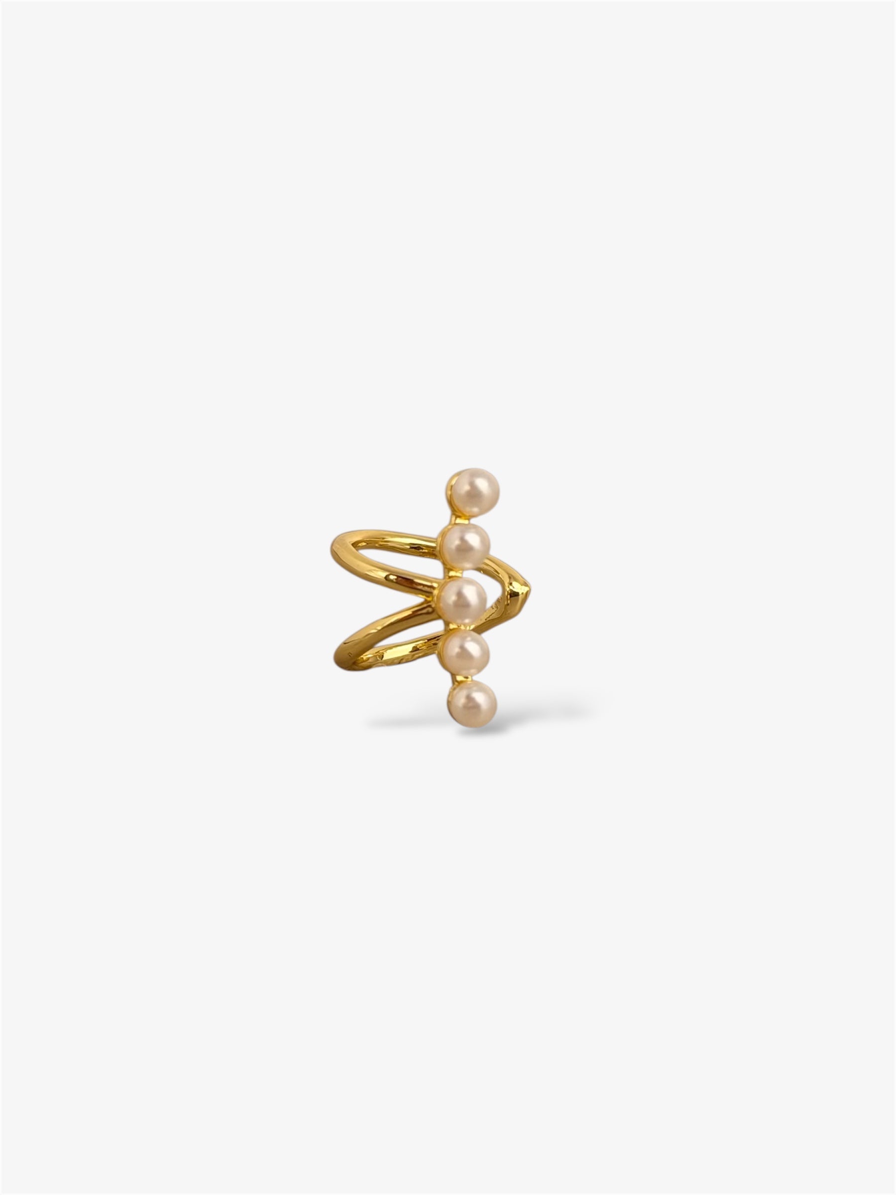 Ear Cuff Mini Pearl gold