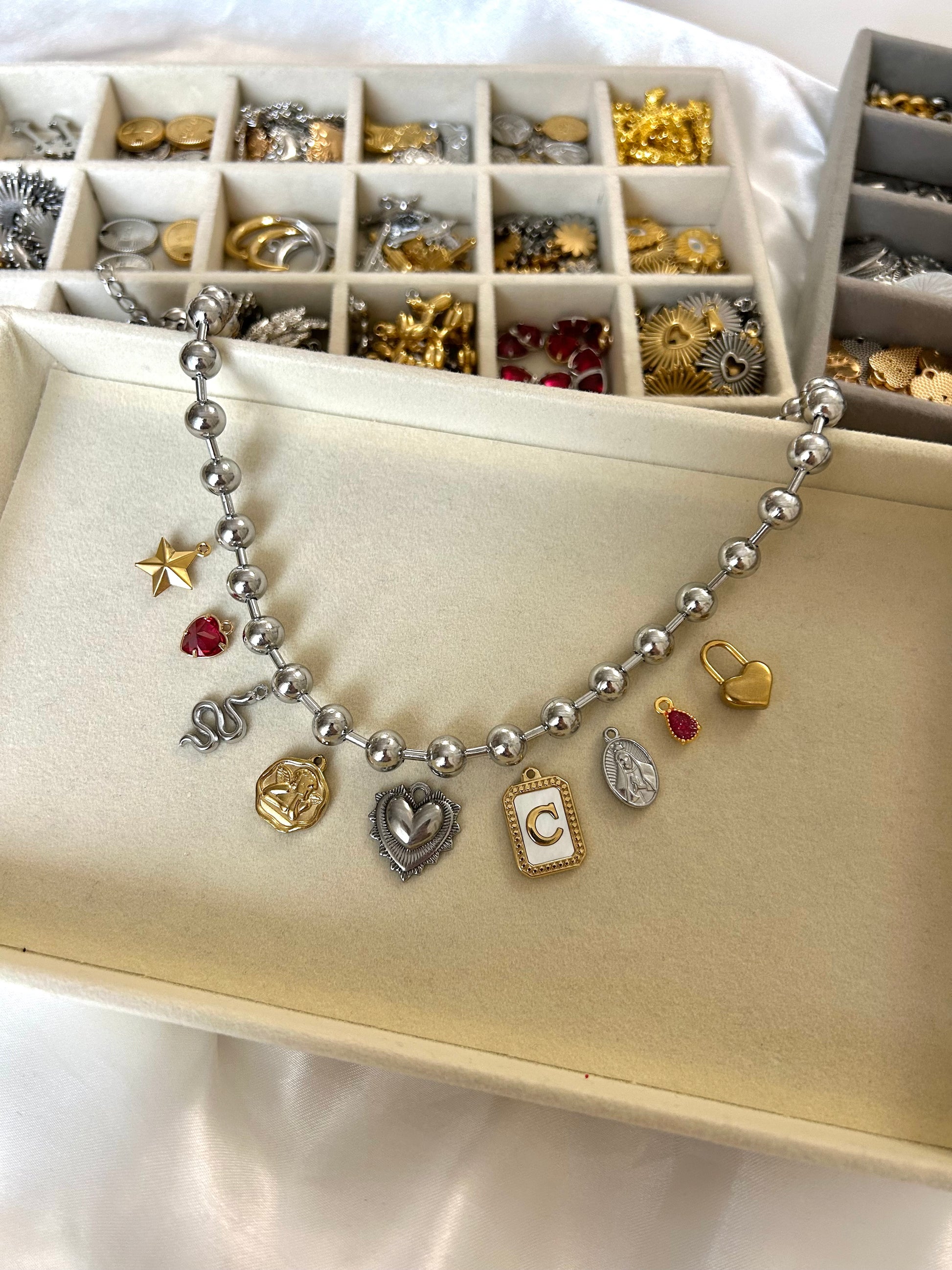 Collana 9/10 ciondoli