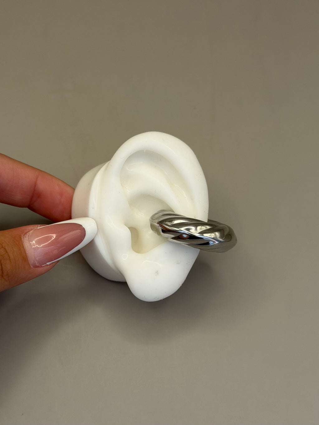 Ear Cuff Chunky Zigrinato