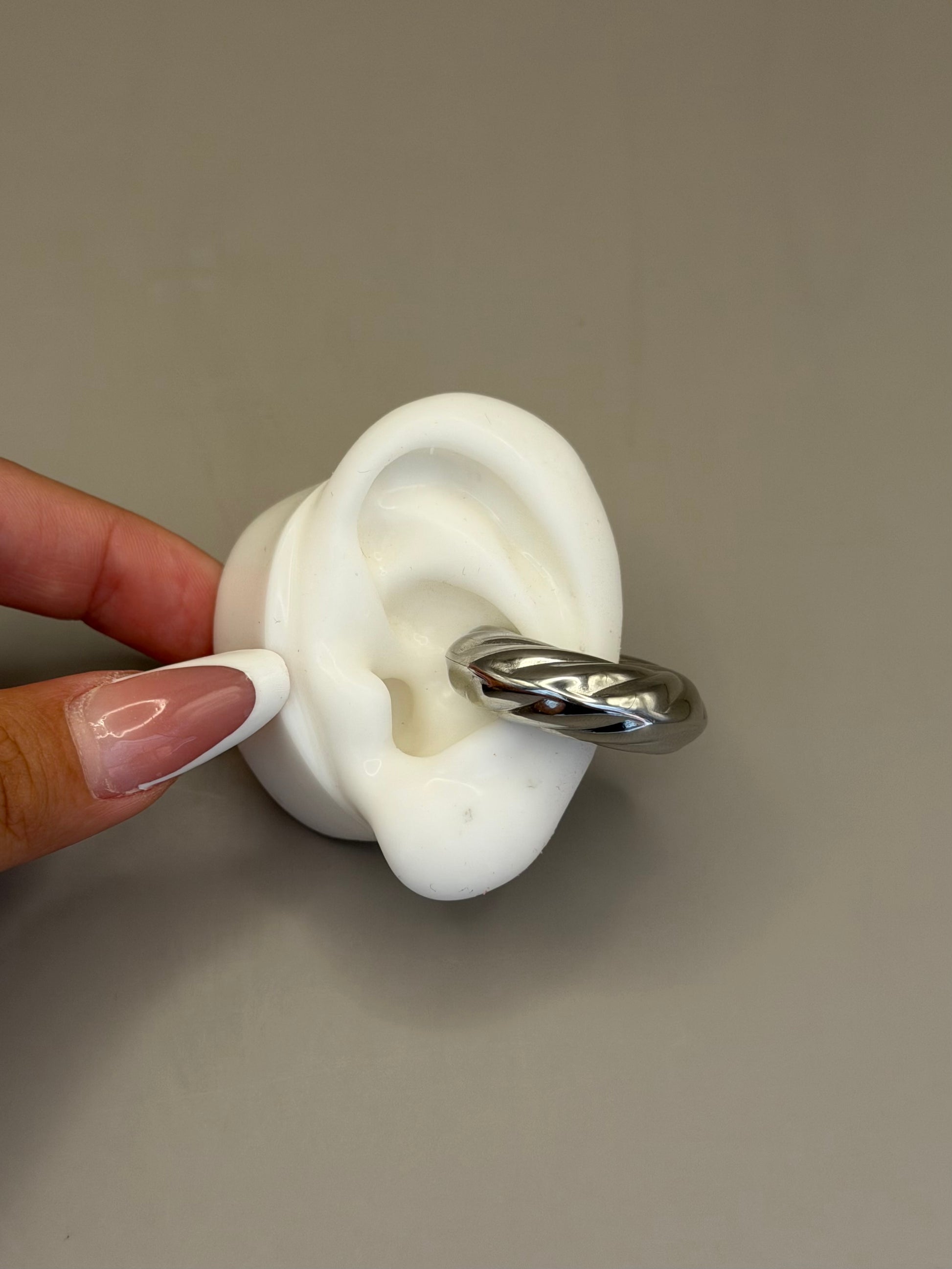 Ear Cuff Chunky Zigrinato