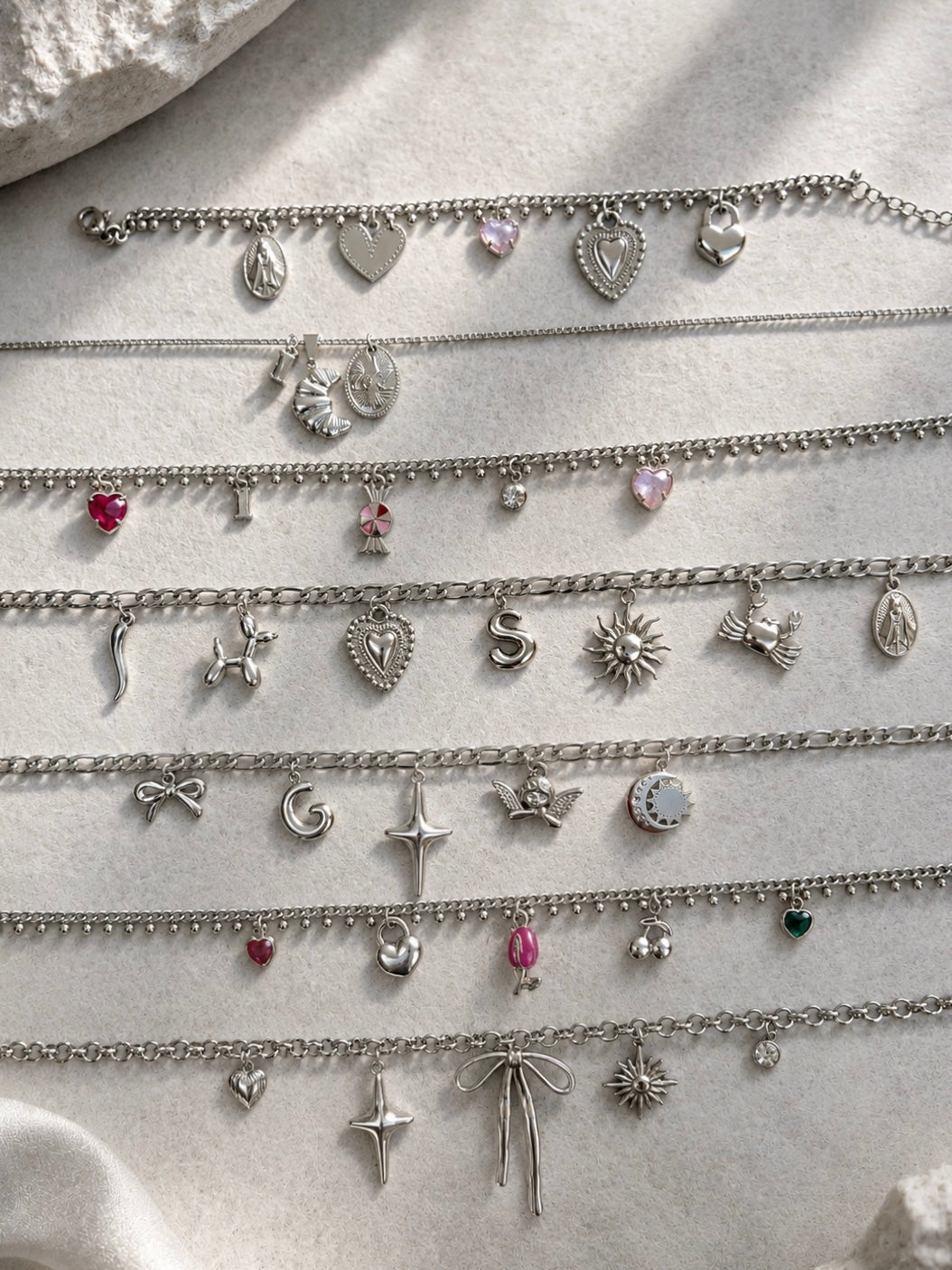 Crea tu propio collar de plata personalizado AQUÍ