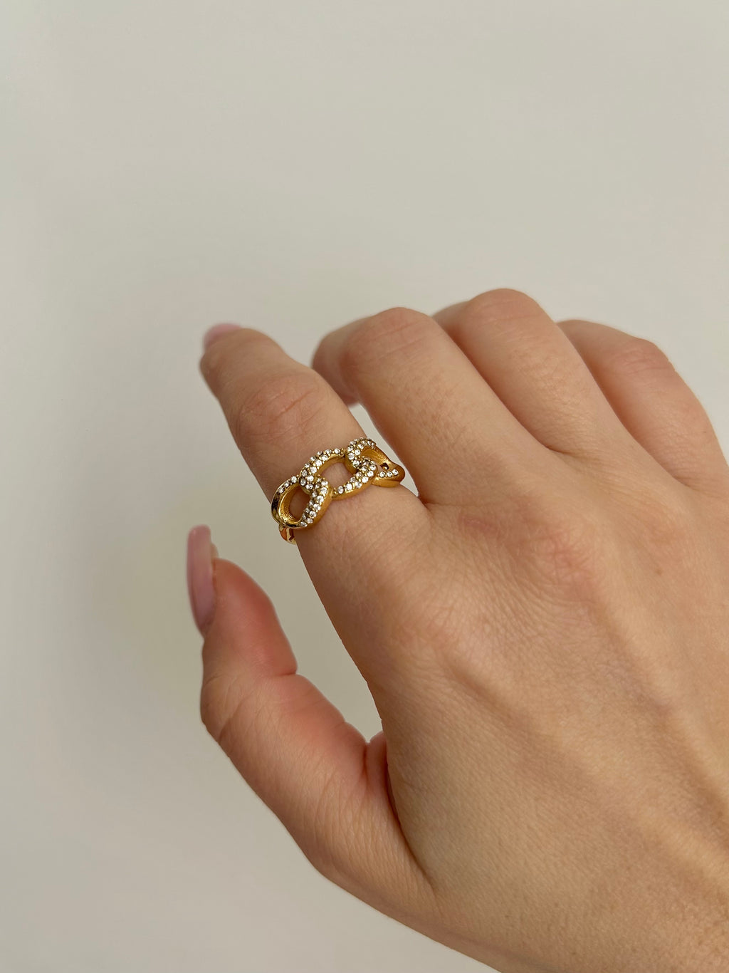 Anello Chain Zirconato