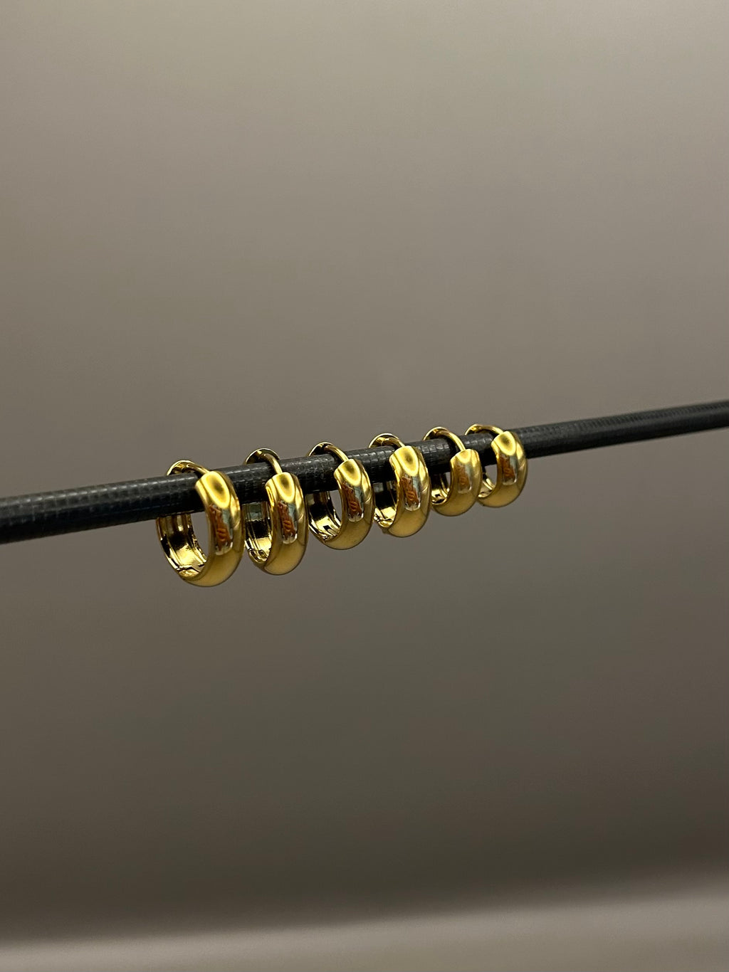 SET 6 Orecchini CIRCLE gold
