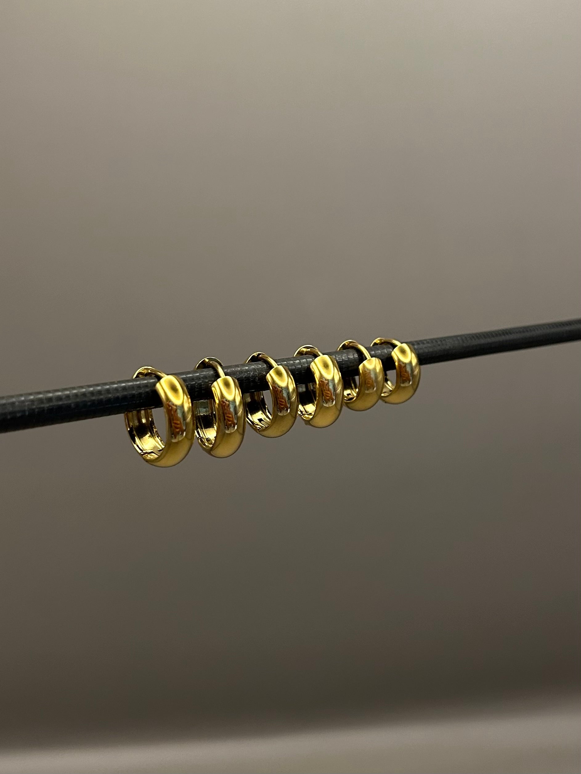 SET 6 Orecchini CIRCLE gold