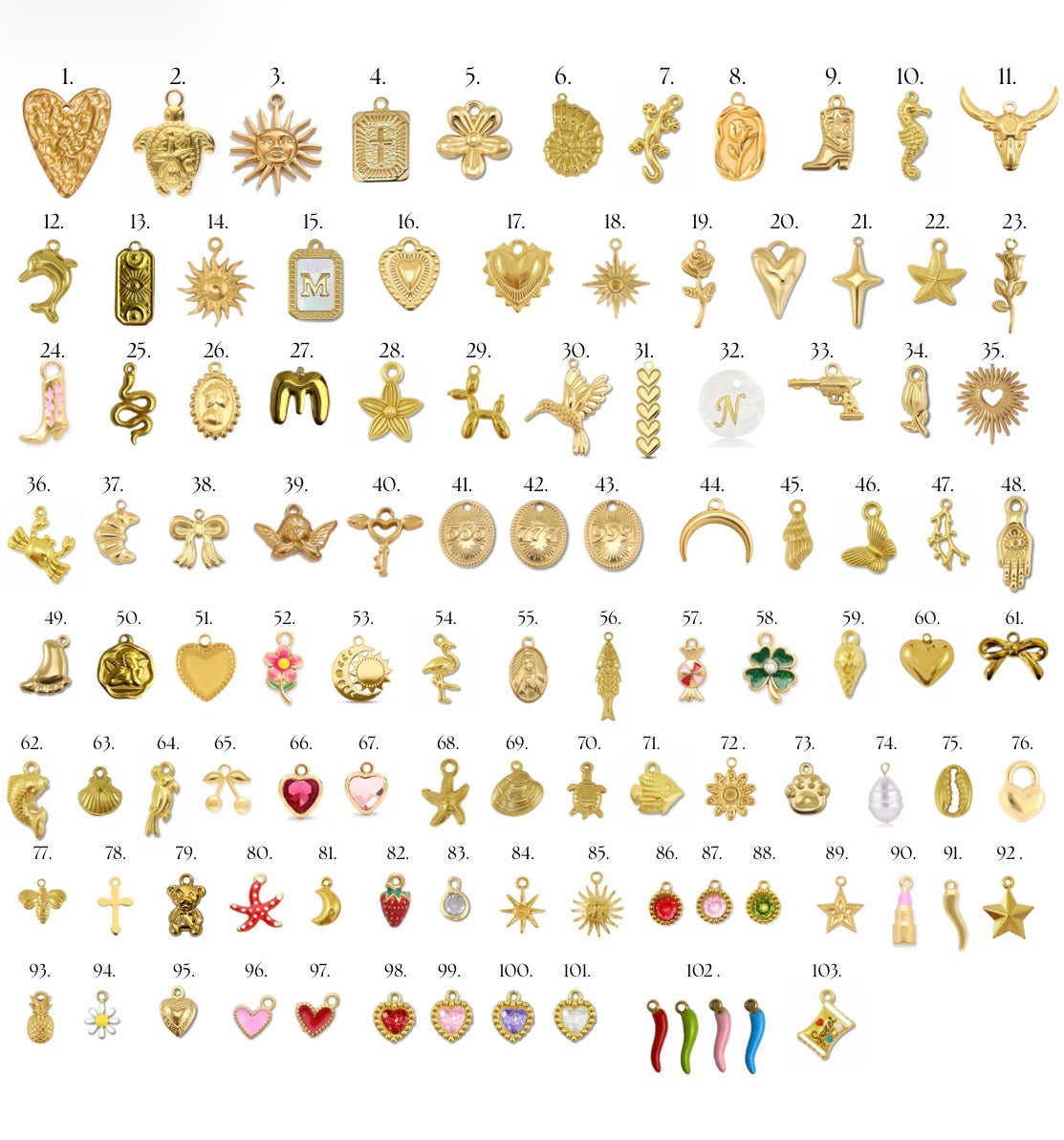 Charm Singolo gold