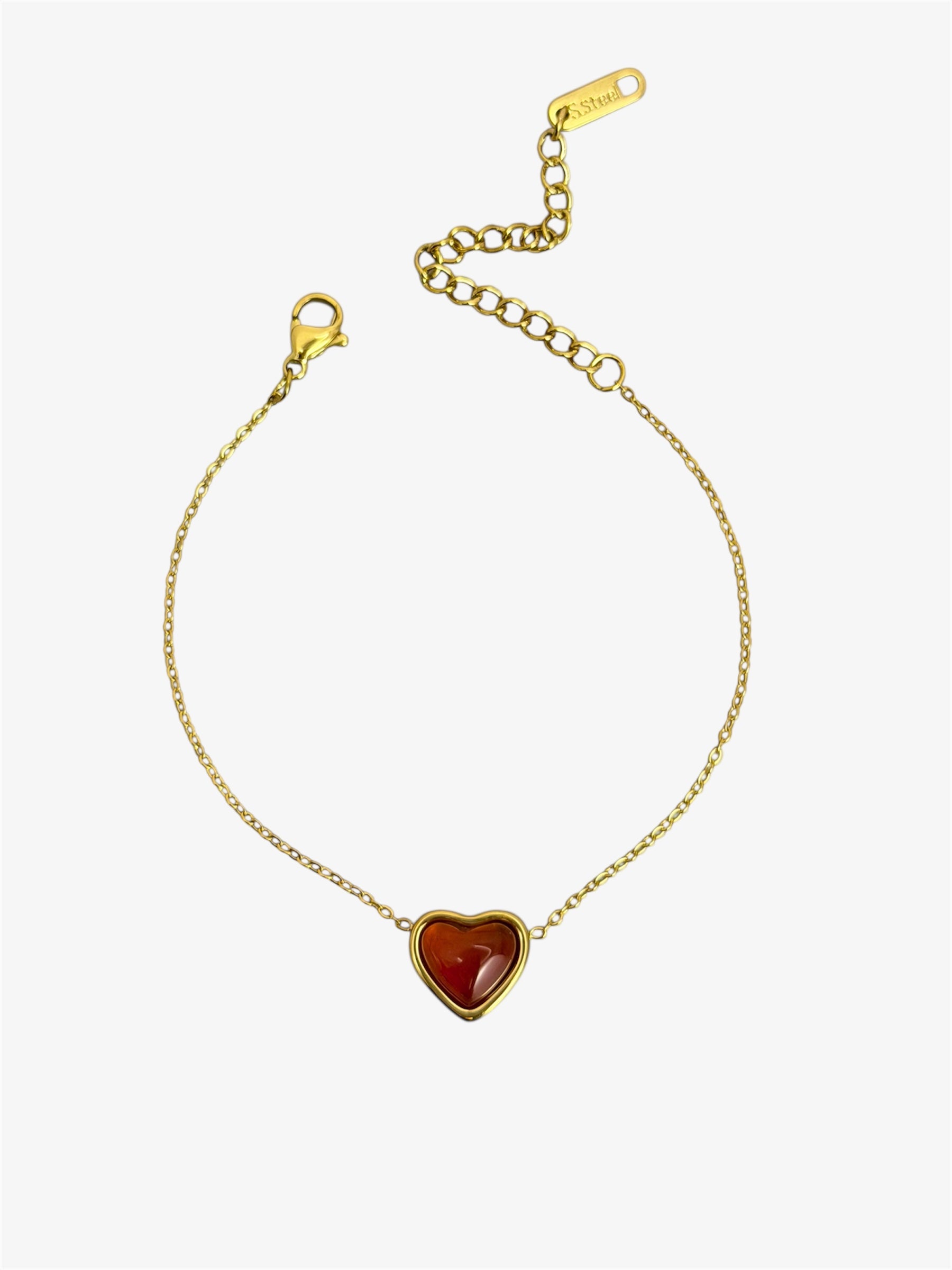 Bracciale Cuore Carnelian