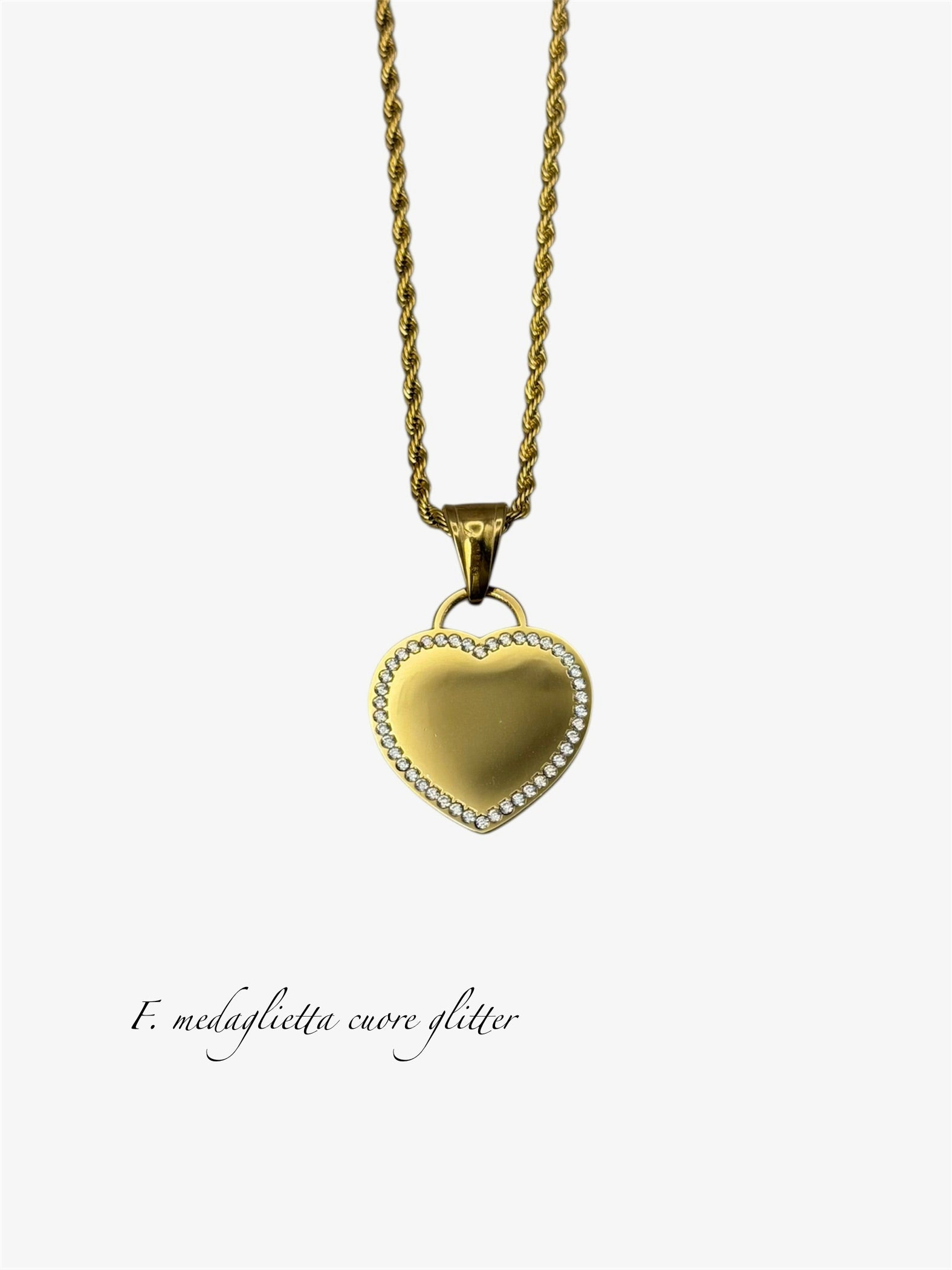 Collana con incisione gold