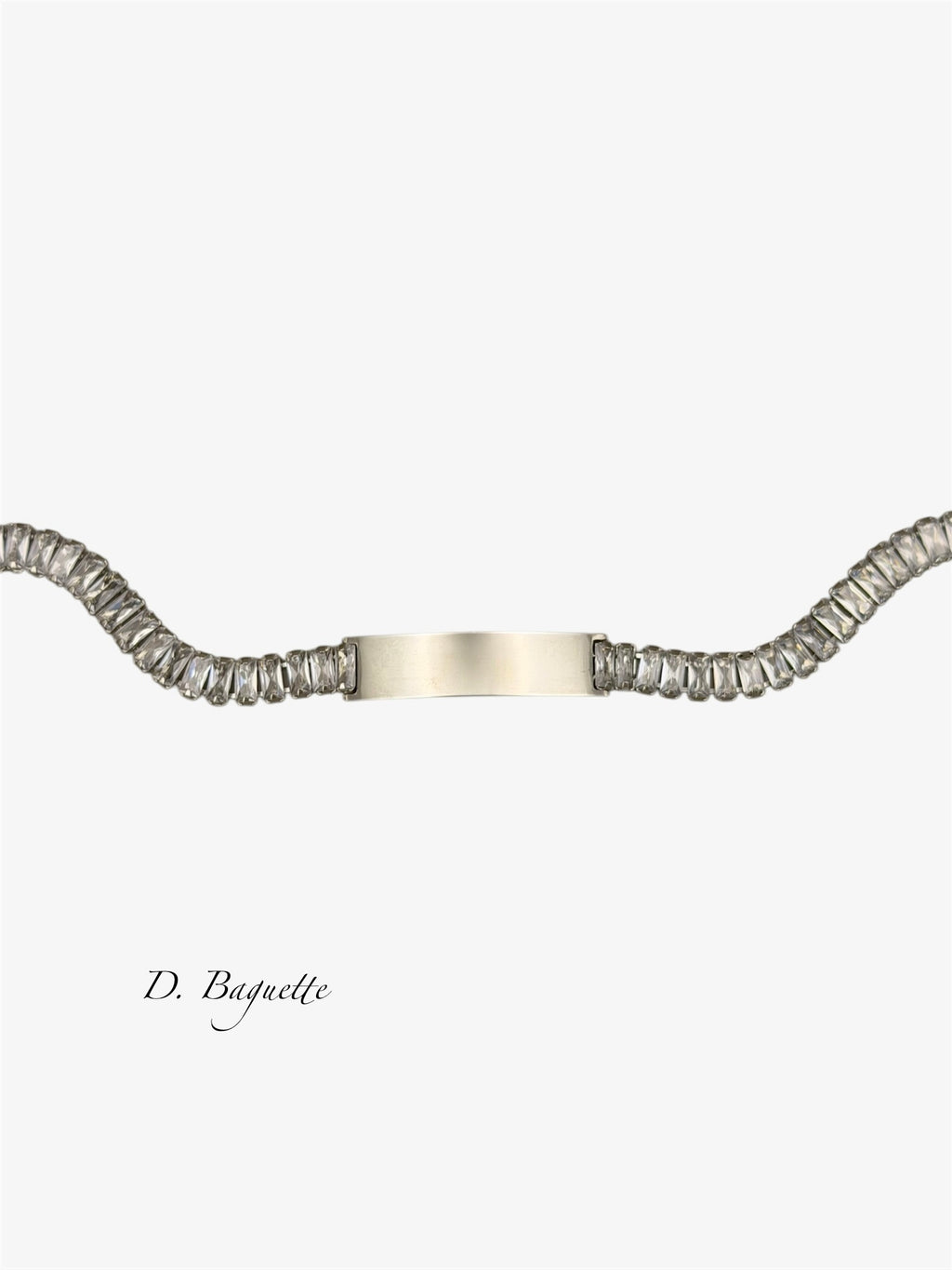 Bracciale con incisione silver