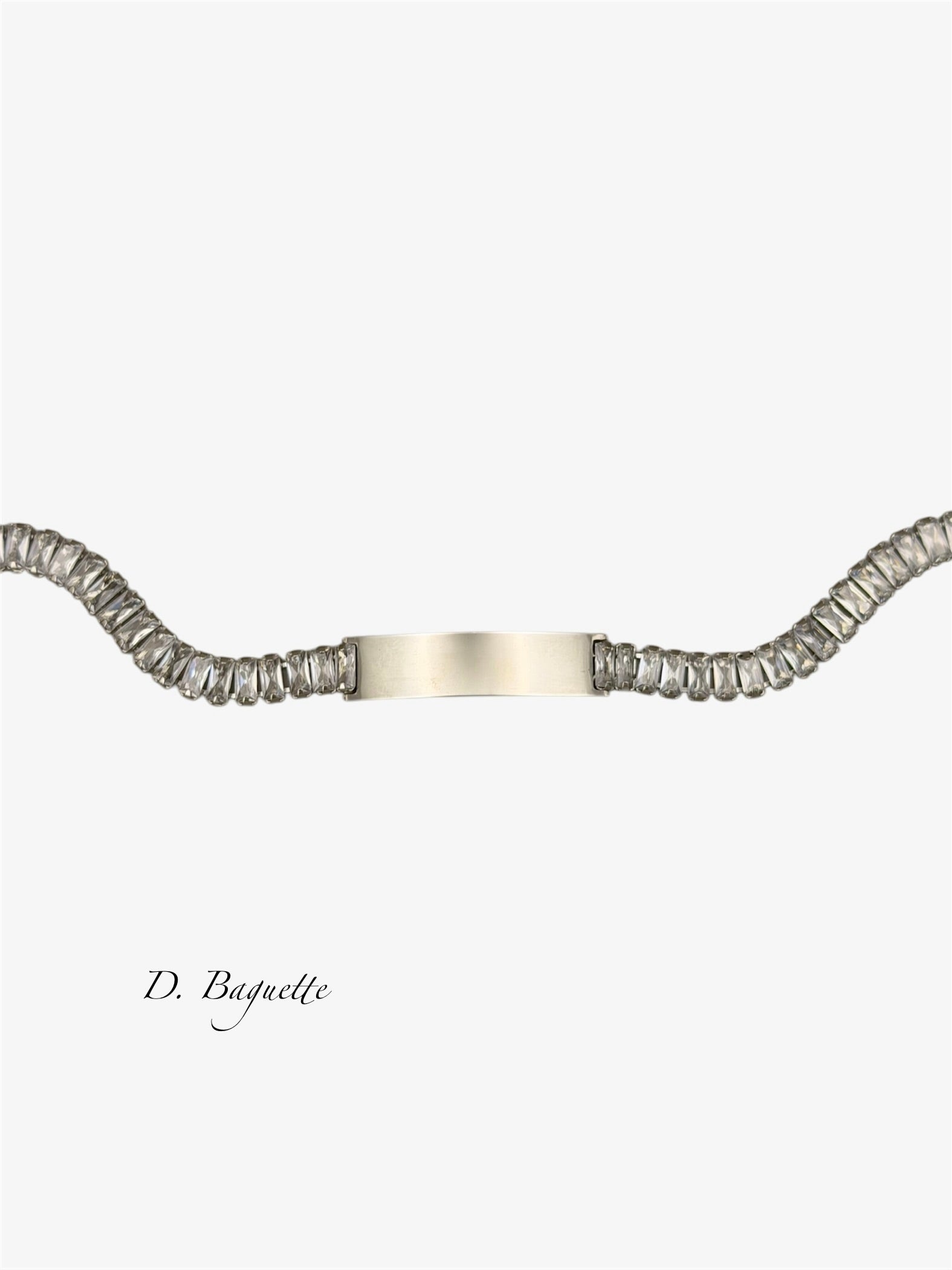 Bracciale con incisione silver