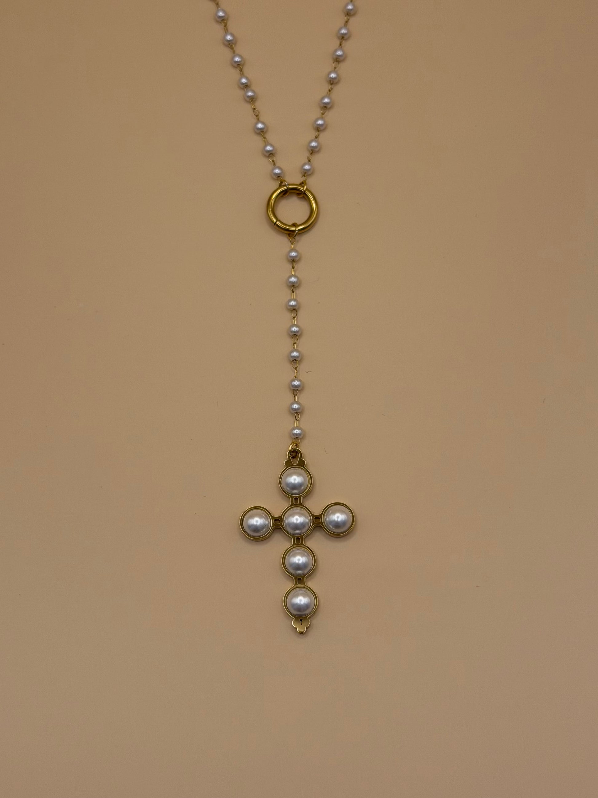 Collana PEARL CROSS