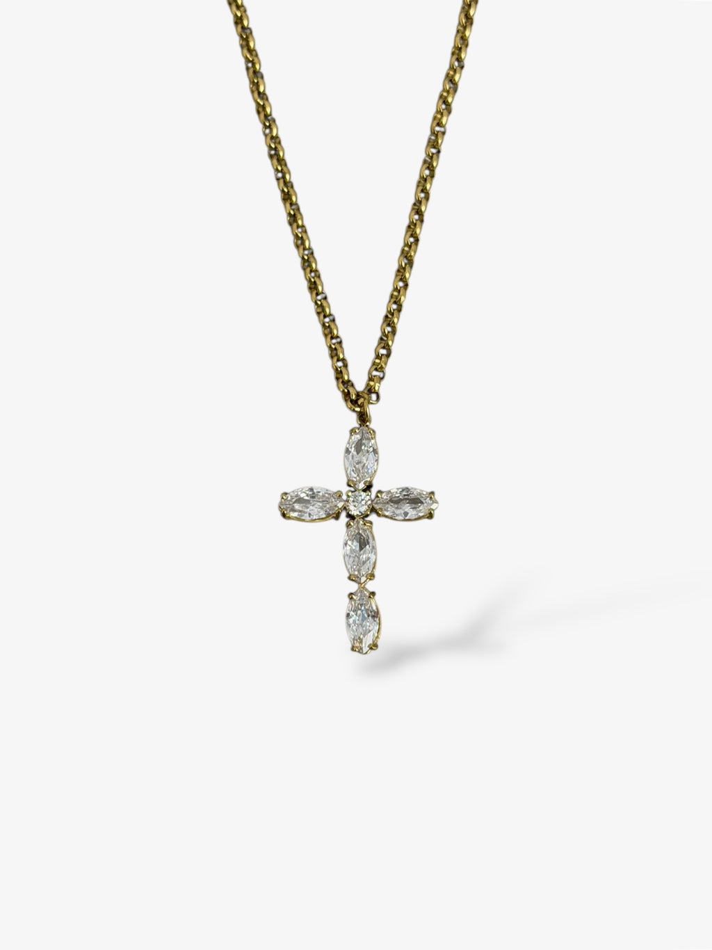 Collana CRYSTALS CROSS gold