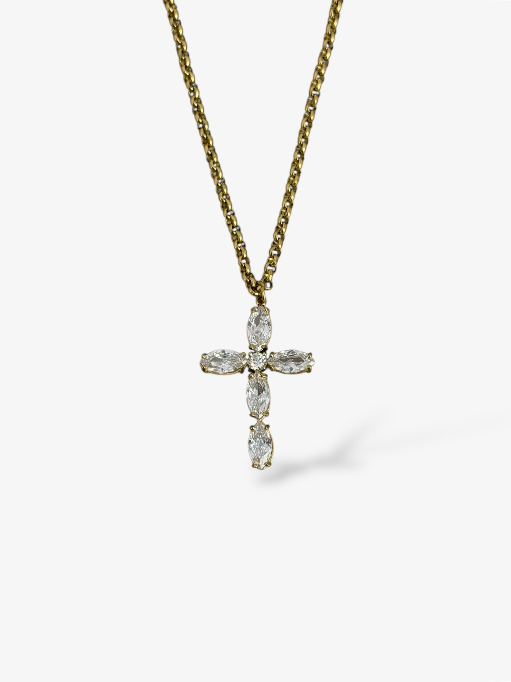 Collana CRYSTALS CROSS gold